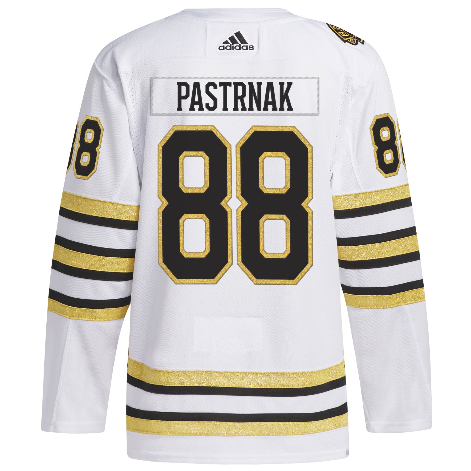 David Pastrnak Boston Bruins   Primegreen 100th Anniversary   Jersey – White