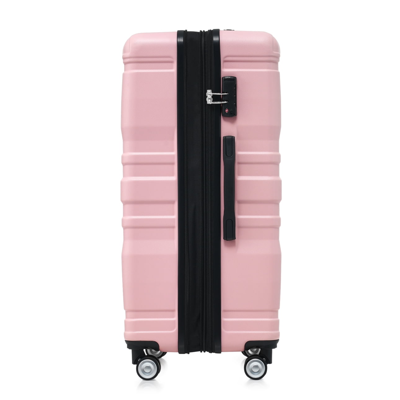 Luggage Sets New Model Expandable ABS Hardshell 3pcs Clearance Luggage Hardside Lightweight Durable Suitcase sets Spinner Wheels Suitcase with TSA Lock 20''24''28''(blue and brown)