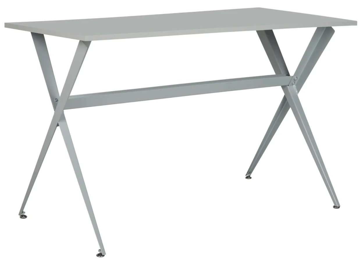 SAFAVIEH Chapman Modern Glam Cross Leg Writing Desk, Grey