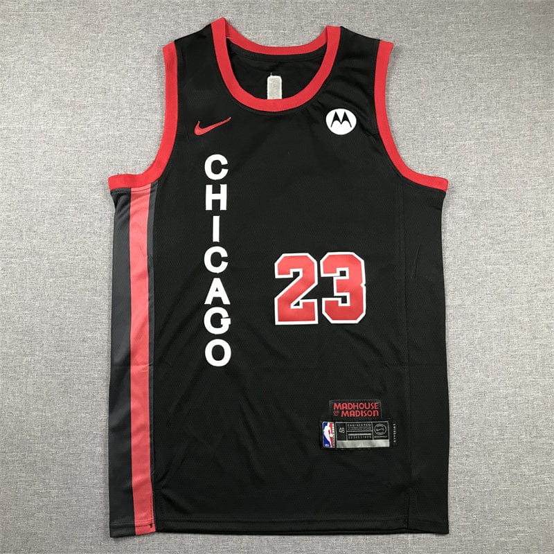Men's Jersey 2024 Season Bulls #23 Black City Edition JORDAN