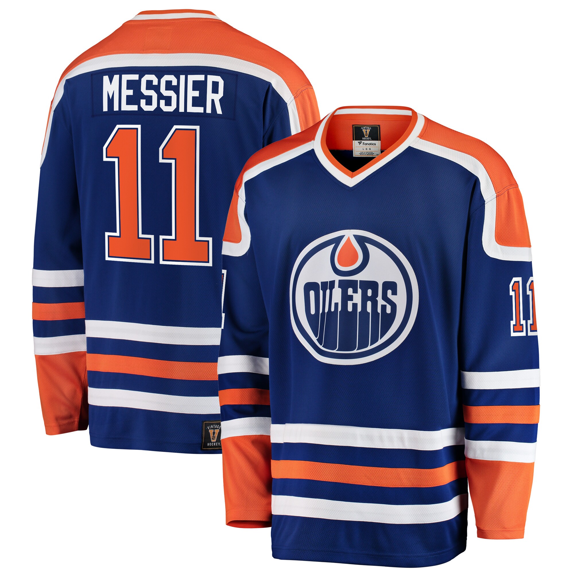 Mark Messier Edmonton Oilers Fanatics Premier Breakaway Retired   Jersey – Blue