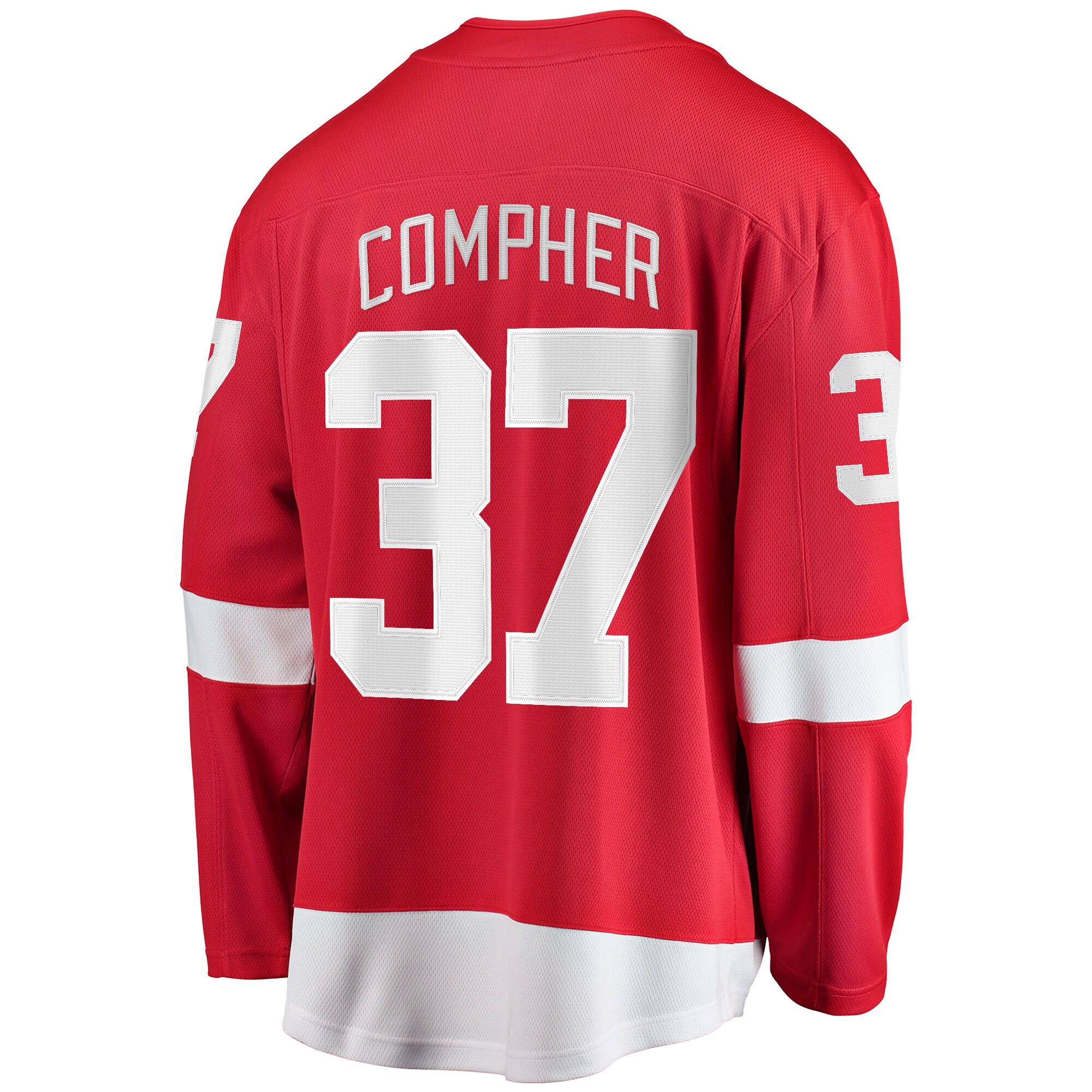 J.T. Compher Detroit Red Wings Fanatics Home Breakaway Jersey – Red