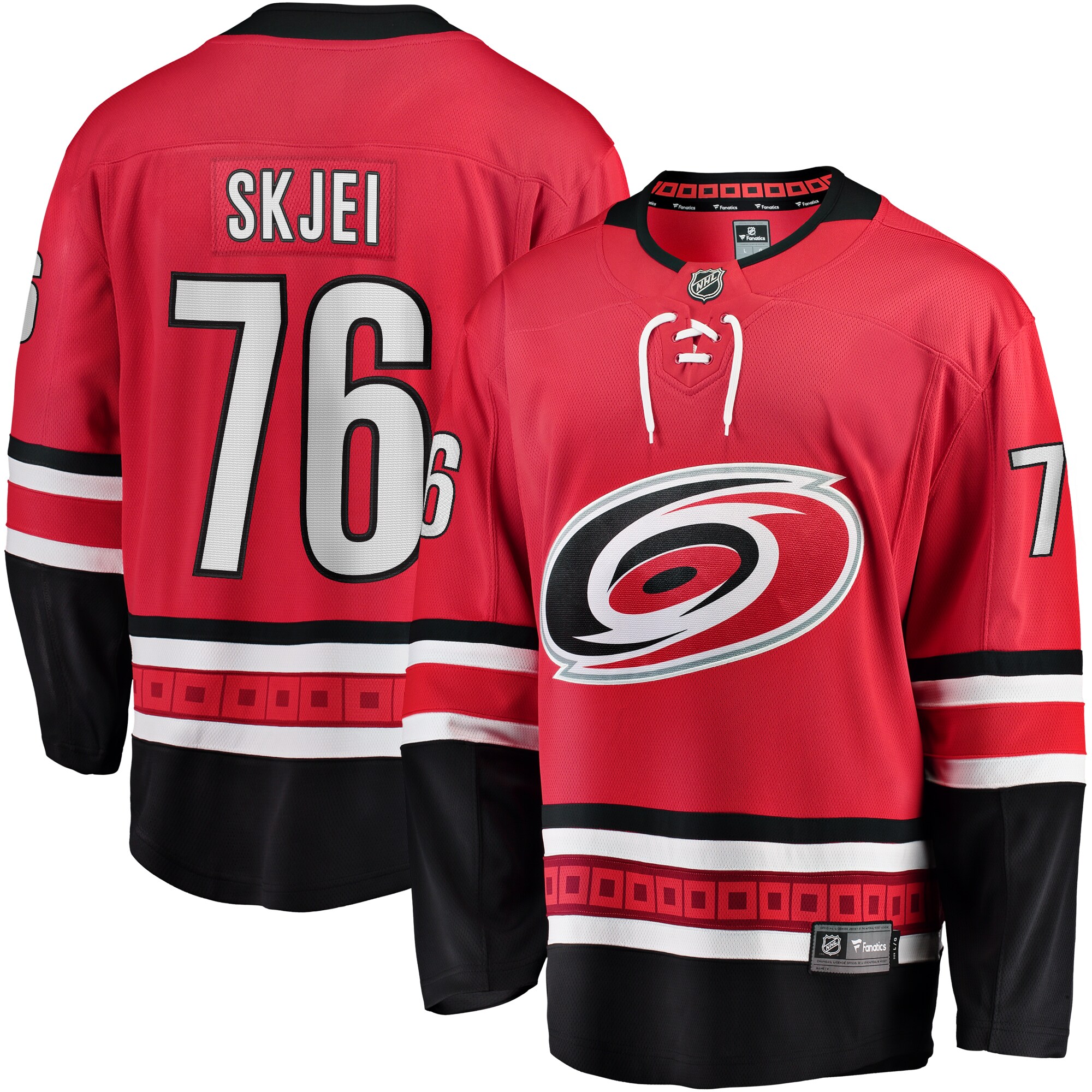 Brady Skjei Carolina Hurricanes Fanatics Alternate Breakaway   Jersey – Red