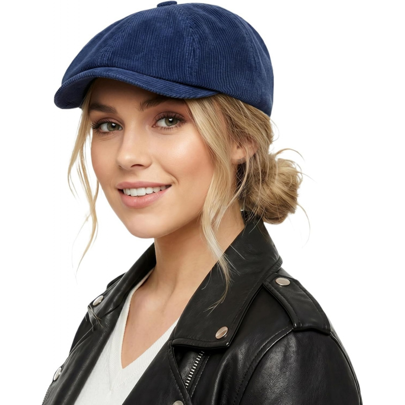 Women's Vintage Corduroy Newsboy Cap