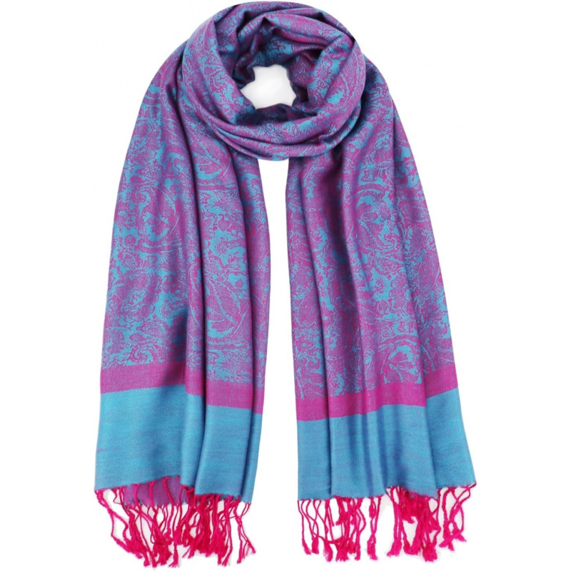 Silky Paisley Pashmina Shawl Scarf-Women's Soft