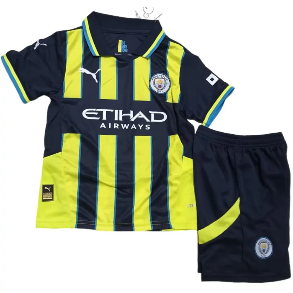2024/25 Manchester City Away.--Children's Kit