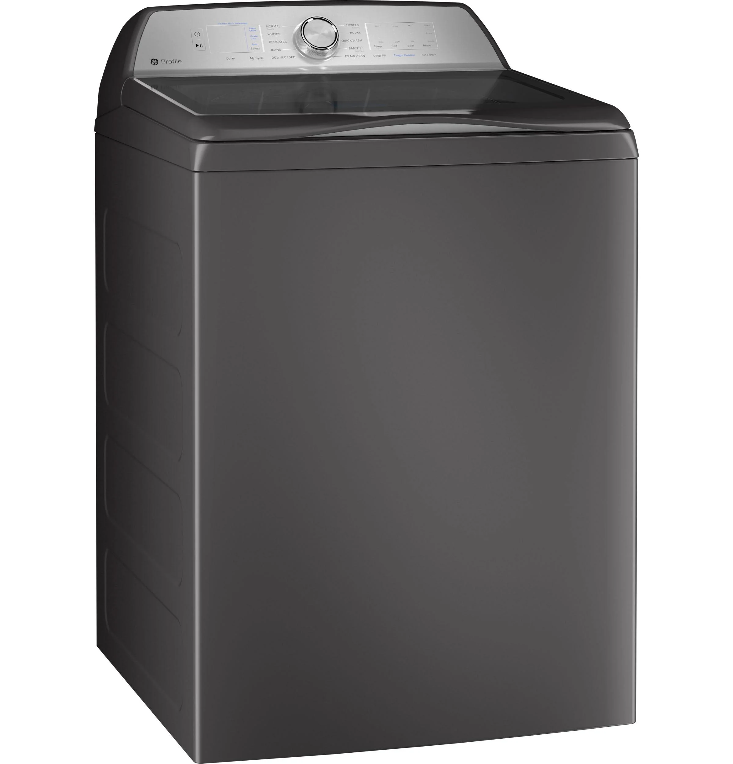 GE Appliances 4.9 cu ft White Top Load Washing Machine with Smarter WashTechnology and FlexDispense