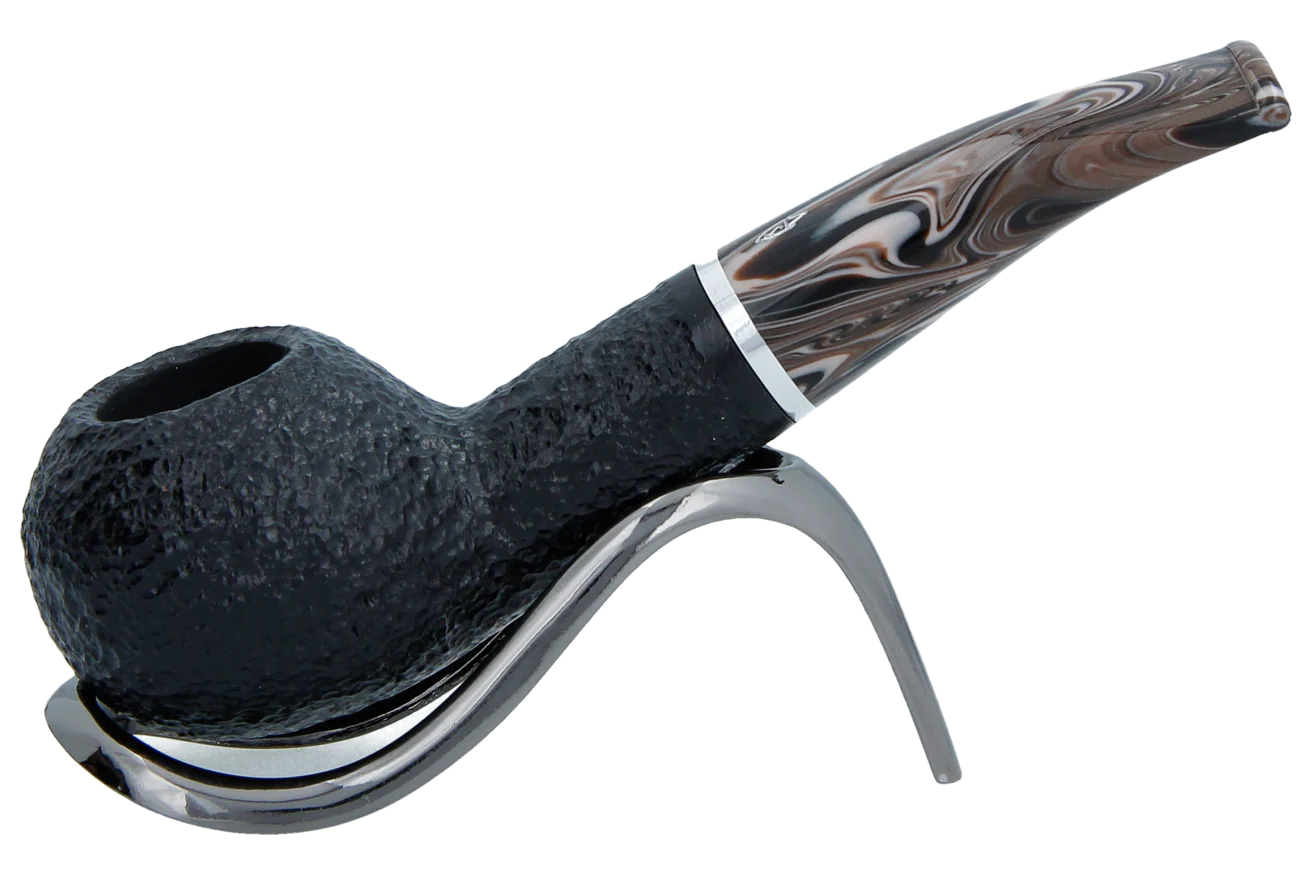 Savinelli Morellina Rustic Black 321 - 6mm Briar Pipe