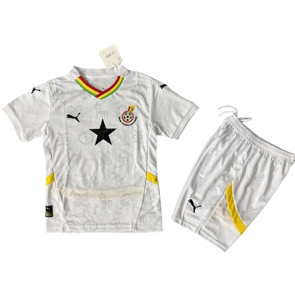 2025-26 Ghana Home Jersey Children's Set - Fans Edition