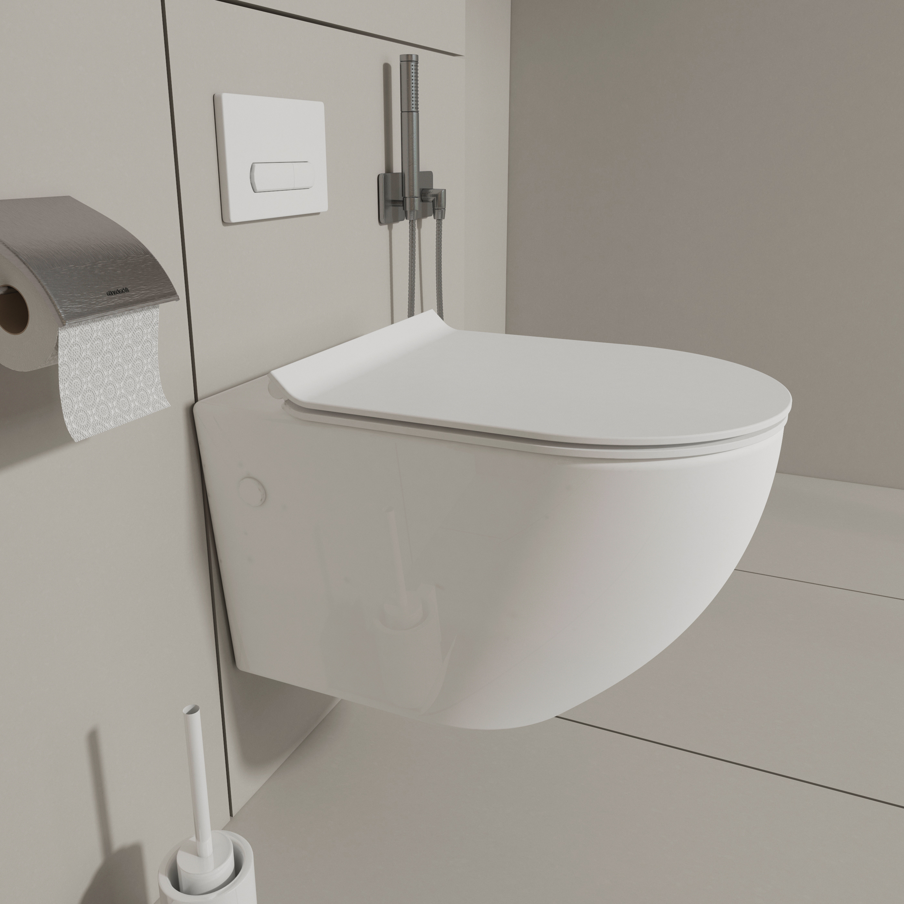 MEJE#MJ-2003R, Rimless Toilet Ceramic Nano Coating Hanging Toilet Wall Hung Toilet Bowl 21.65 x 14.17 x 14.96 inches Glossy Finish