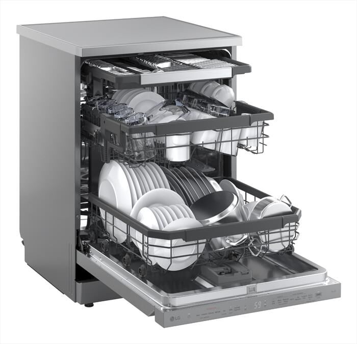 LG - Lavastoviglie DF375HVS Classe A 14 coperti-Argento