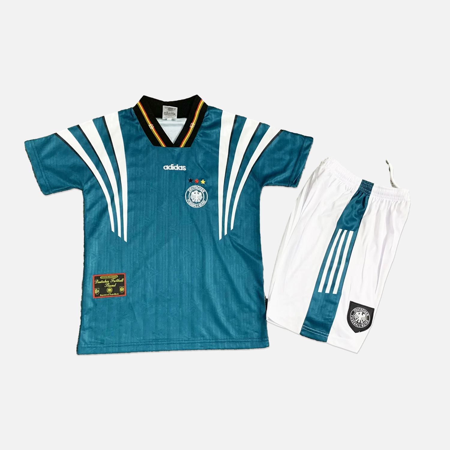 Retro Germany 1996 Away Stadium Kids Kit