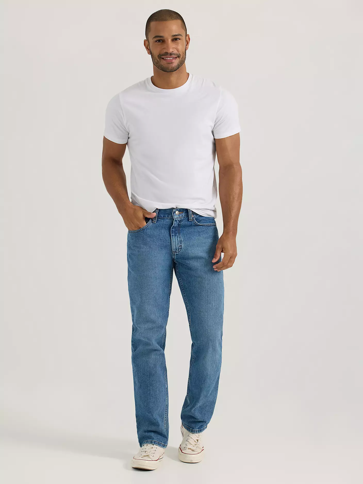 Men's 100% Cotton Regular Fit Straight Leg Heavyweight Jean