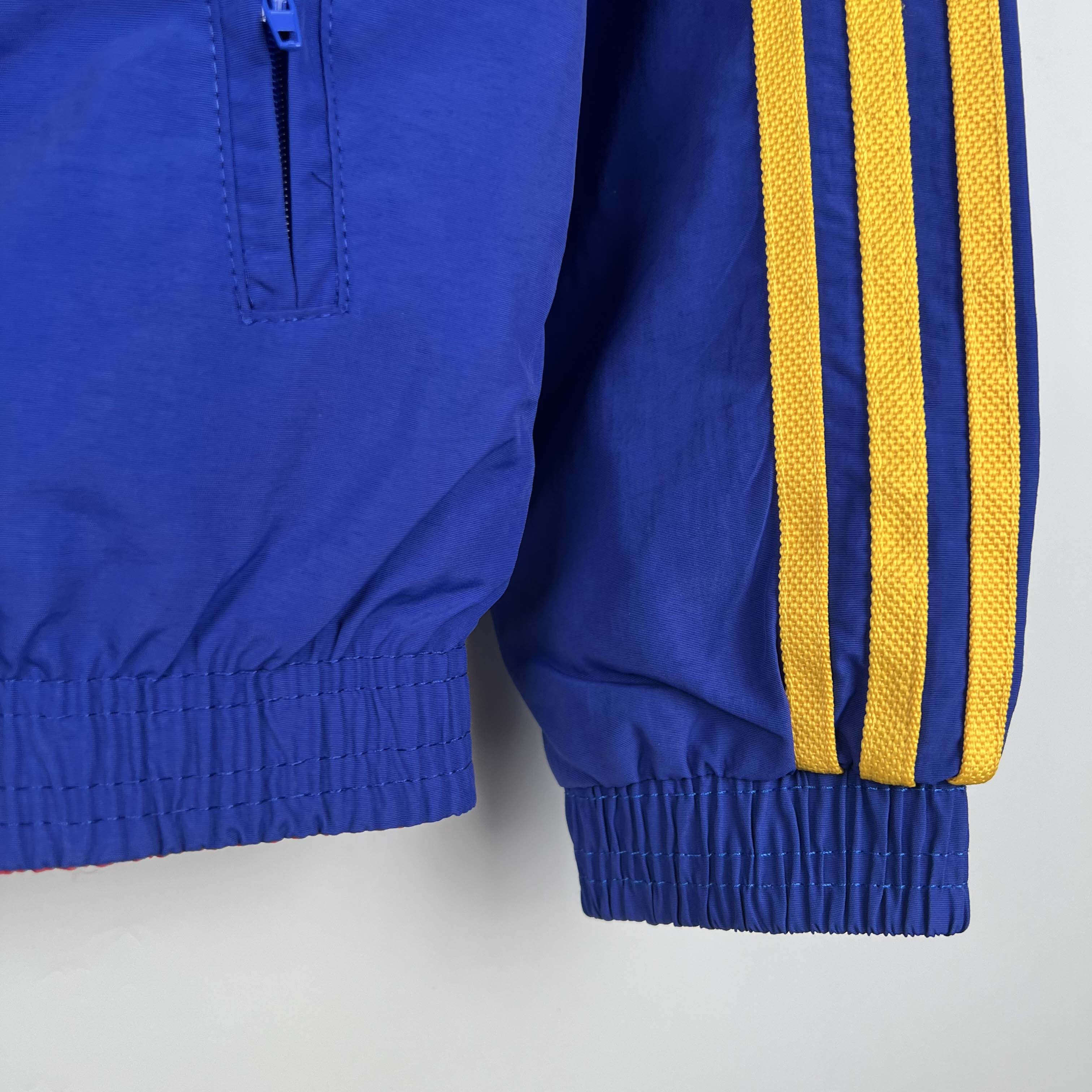 2023-2024 Juventus Reversible Windbreaker(Blue-red)Soccer Jersey 1:1 Thai Quality