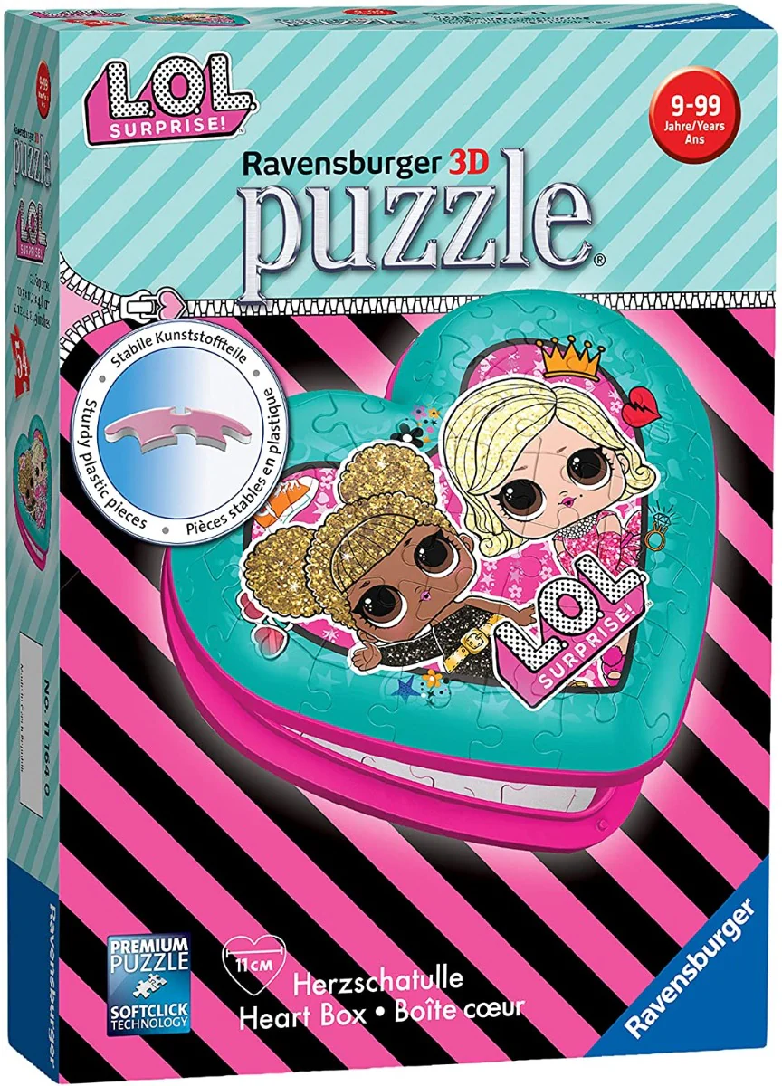 LOL Surprise! Heart Shaped – 54 Piece Jigsaw Puzzle (Ravensburger)
