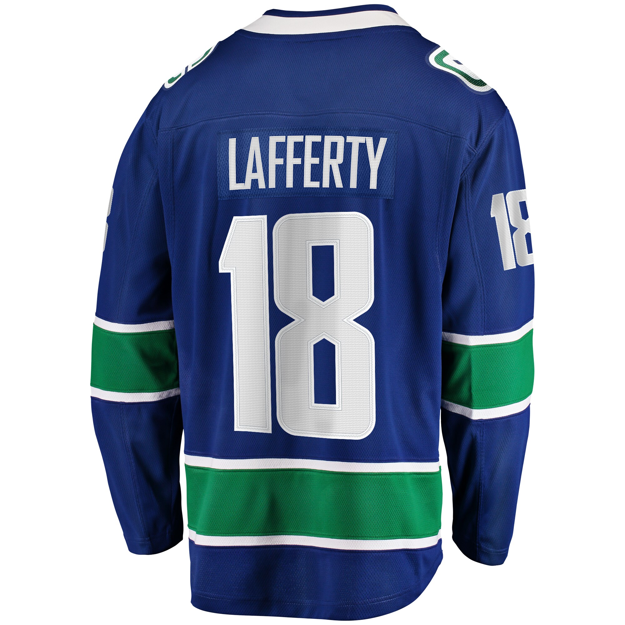 Sam Lafferty Vancouver Canucks Fanatics Home Premier Breakaway   Jersey – Blue