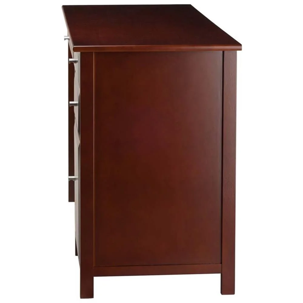 Pemberly Row Transitional Composite Wood Office Writing Desk in Black