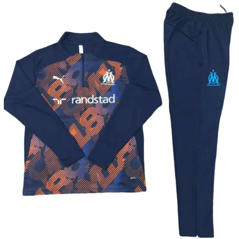 2024-25 New Season Marseille Royal Blue [Camouflage] Children's Training Suit