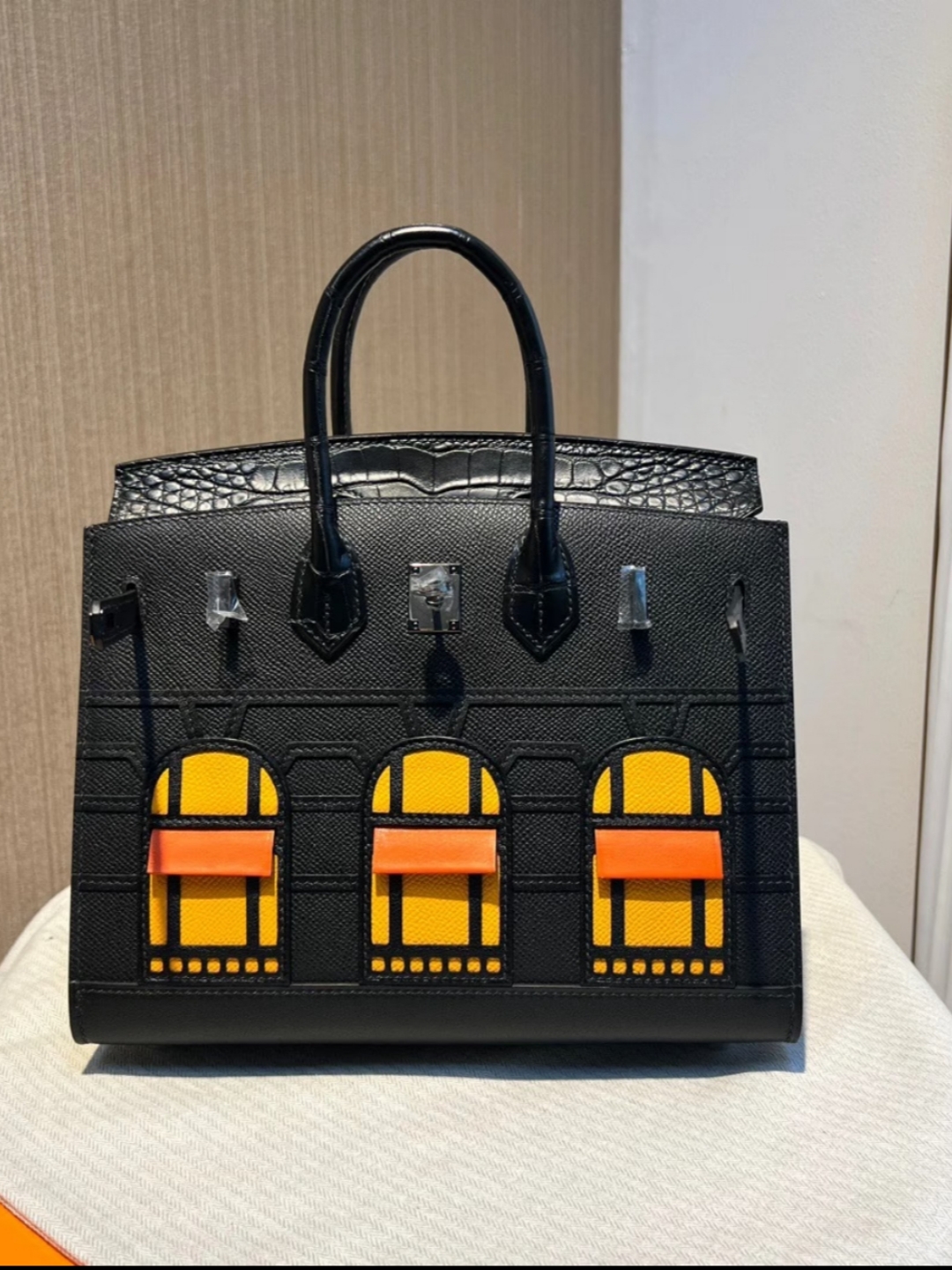 Advanced customization Birkin 25 crocodile skin Black customization