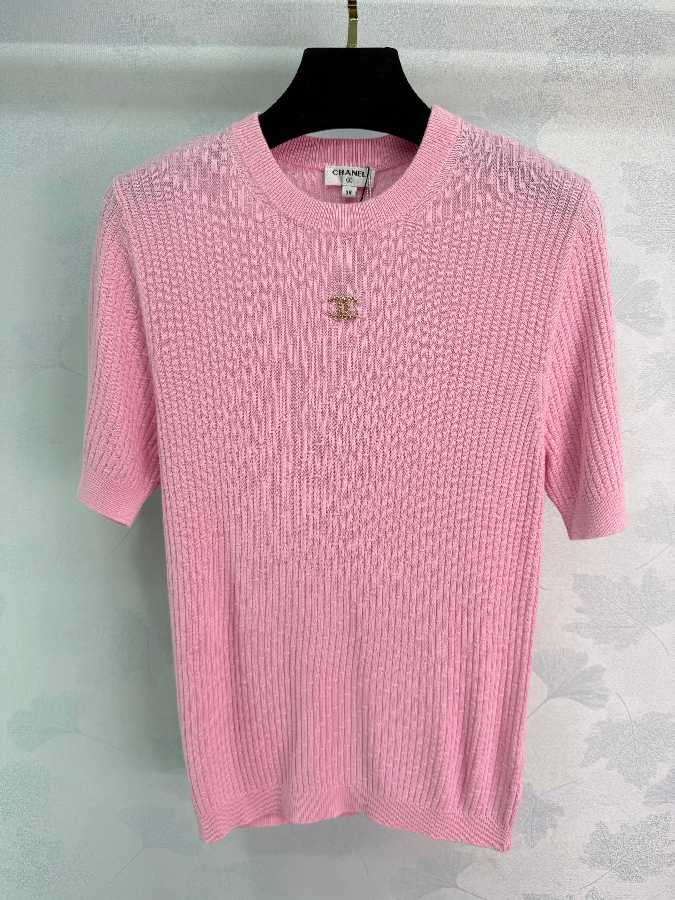 26 Spring/Summer New Knitted Short-Sleeve Top