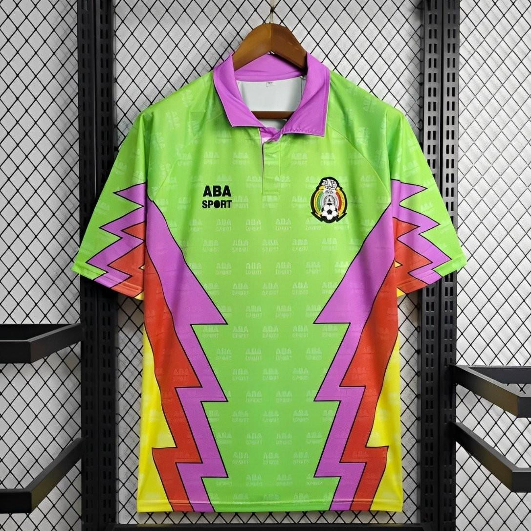 Retro Mexico 1994 Goalkeeper Green Jersey