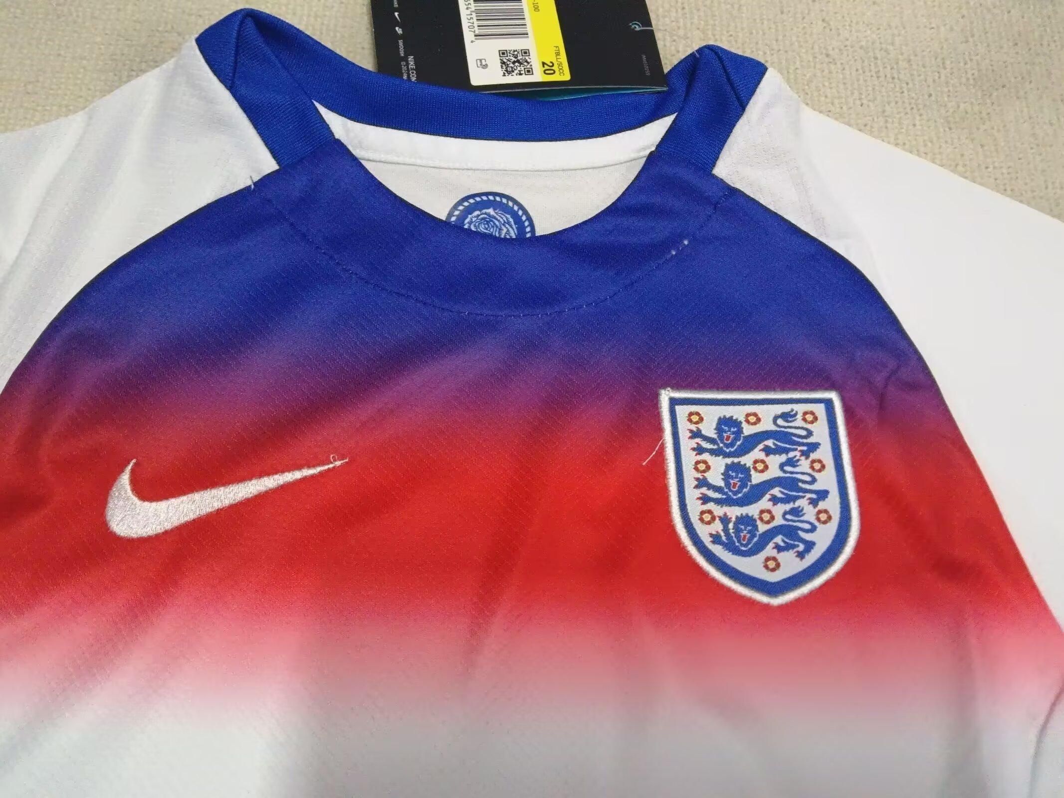 25-26 England Home Shirt - Kids Kit