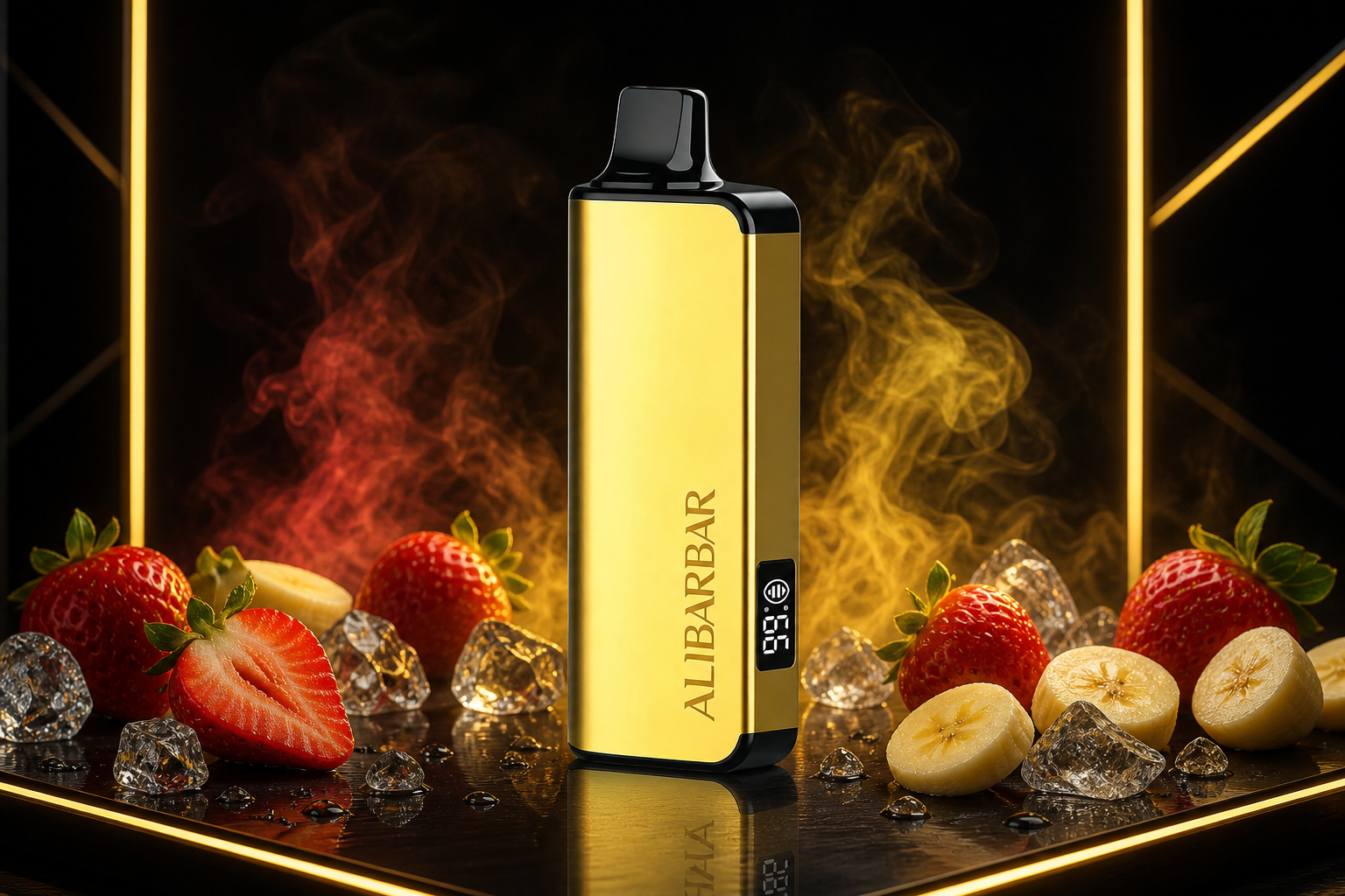 ALIBARBAR Straw Nana flavour with strawberry and banana