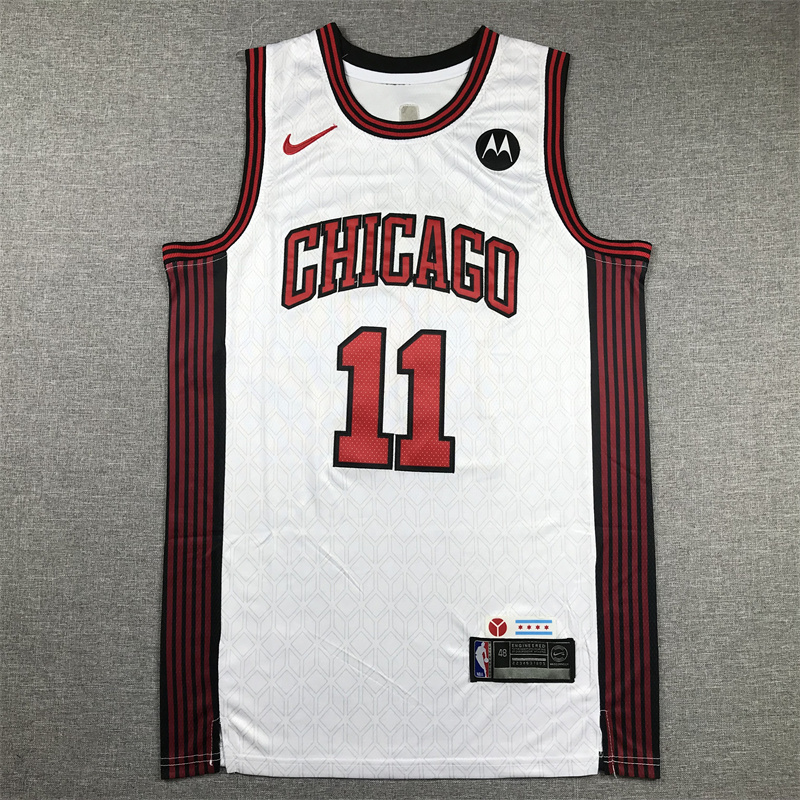 Unisex Bulls 2024/25 Embroidered Swingman Jersey City Edition