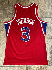Iverson Philadelphia 76ers 3 Red MN