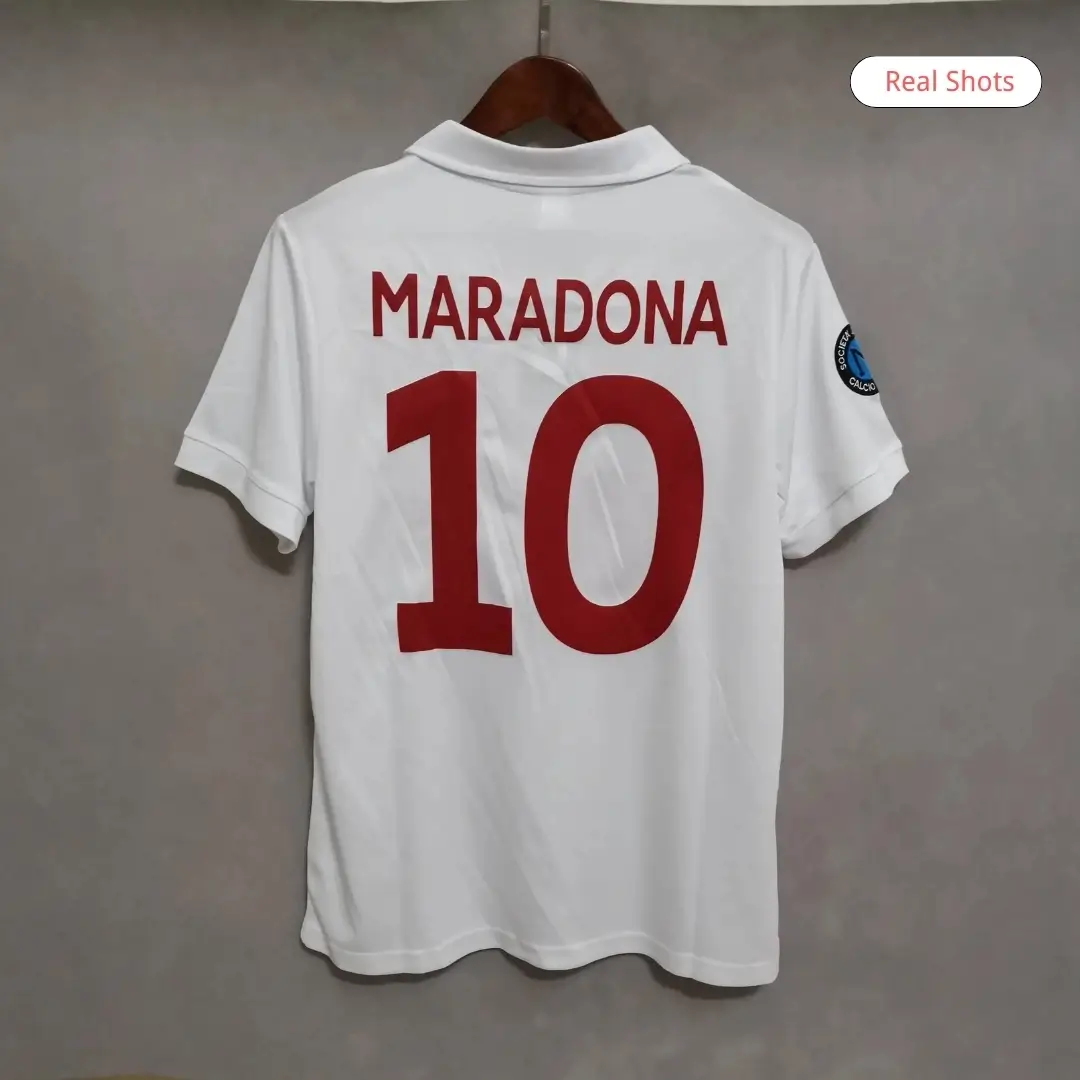 Maradona #10 Napoli Away 1987/88 Retro Football Jersey