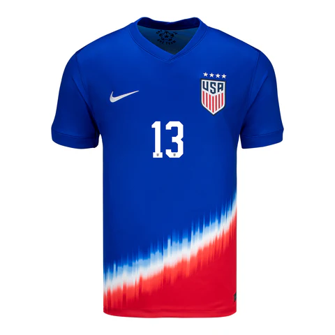 Men's Nike USWNT 2024 American Icon Away Morgan 13 Stadium Jersey