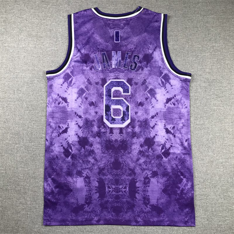 Lebron James LA Lakers Purple Jersey #6