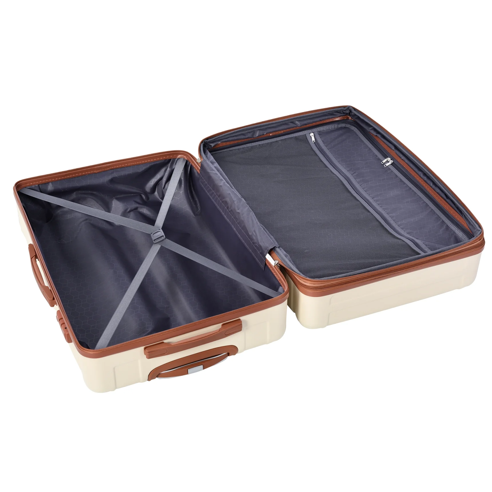 Luggage Suitcase 3 Piece Sets, New Model Expandable ABS Hardshell Luggage, Lightweight Carry-on Suitcase Sets with Spinner Wheels & TSA Lock, 20''/ 24''/ 28'', Blue Gray