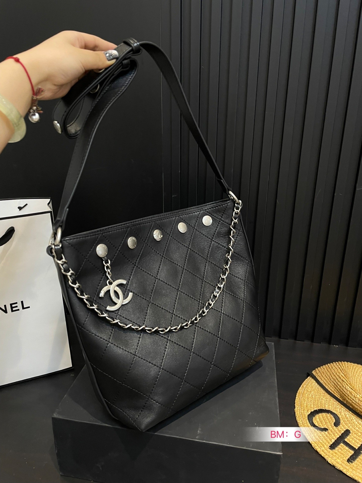 Chanel 31P Bucket Bag Black