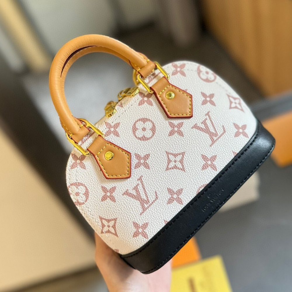 Louis Vuitton Nano Alma Other Monogram Beige 7.1 Inches M46895