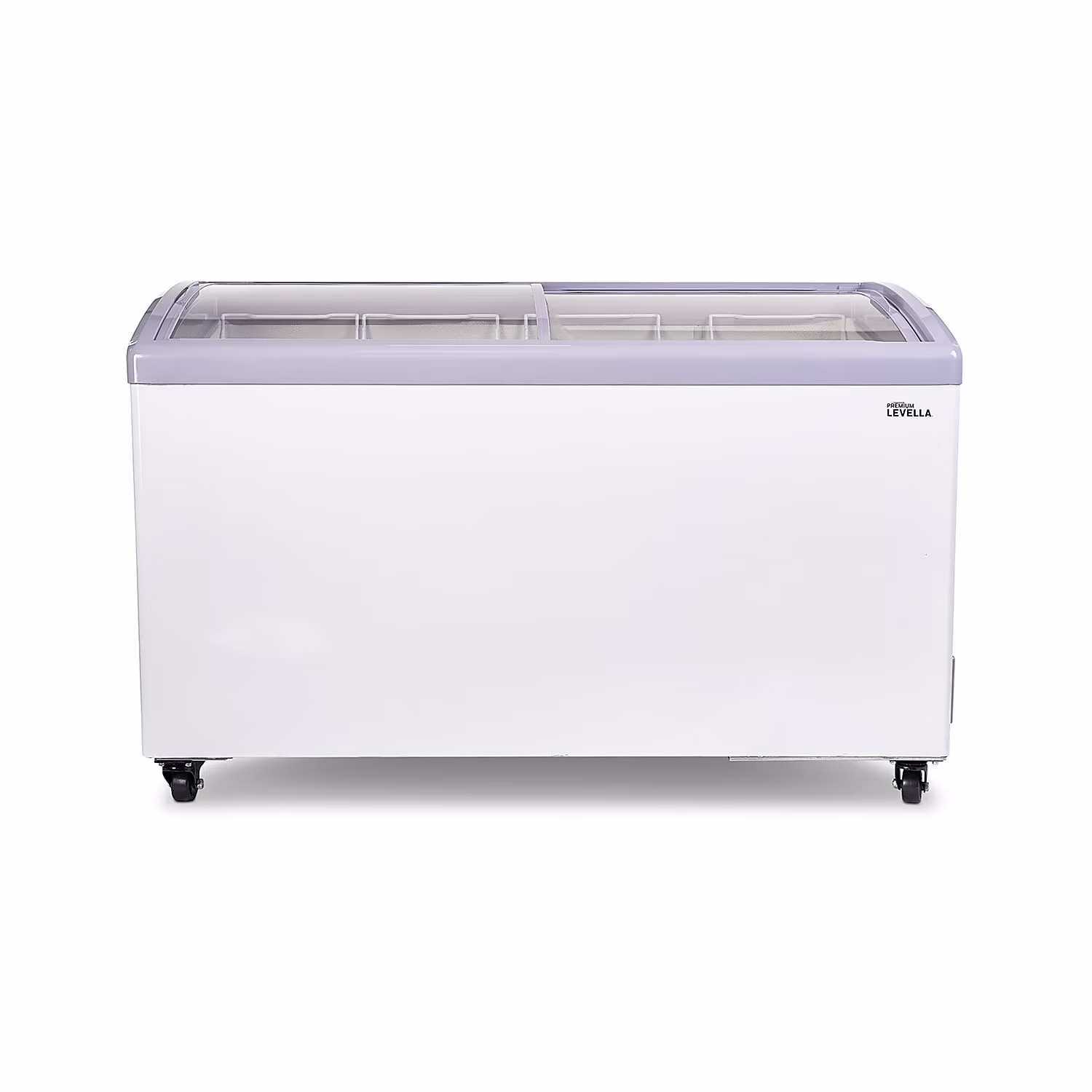 Premium Levella 7.4 cu. ft. Curved Glass Top Chest Freezer White (PFR740G)