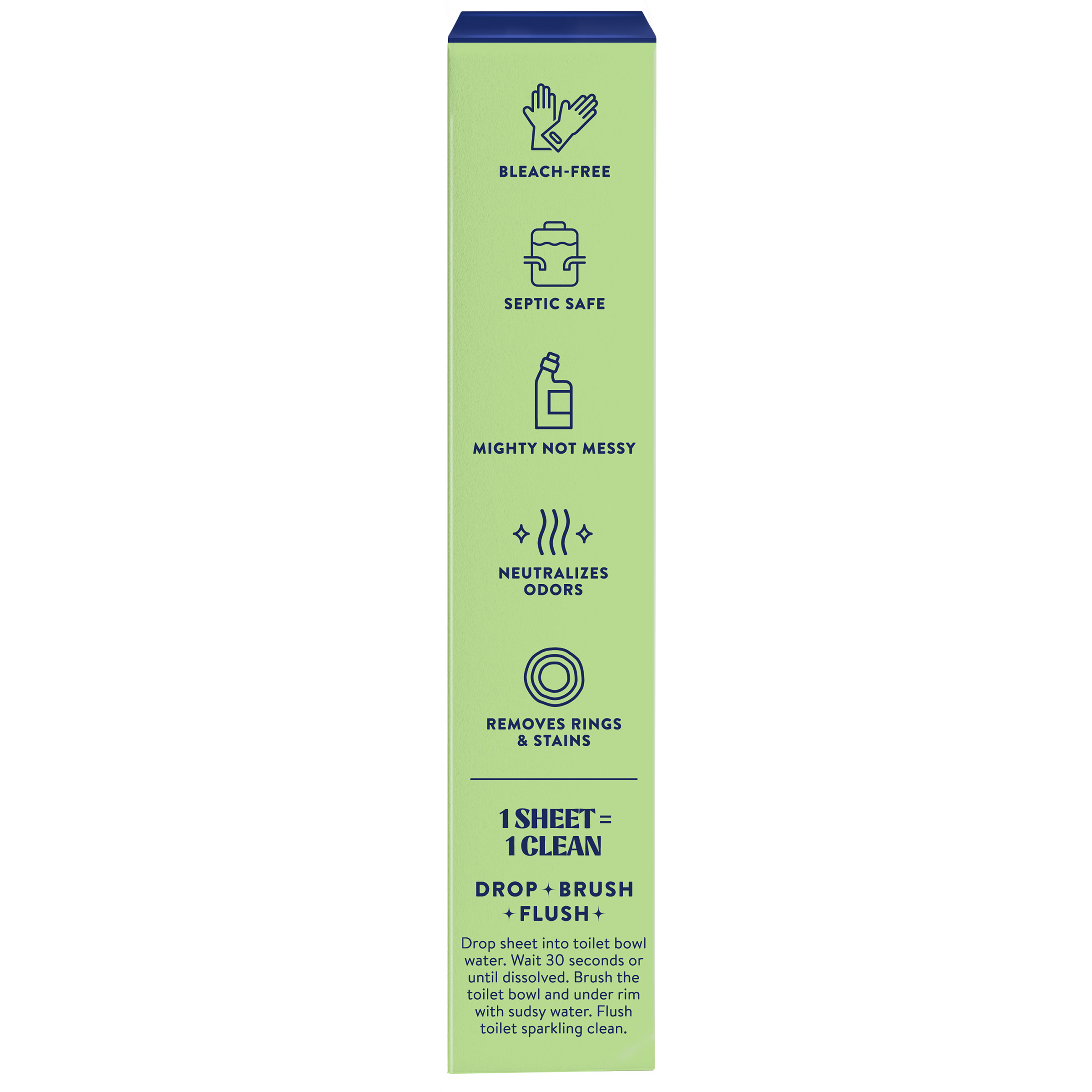 Cleancult Toilet Bowl Cleaner Sheets, Fresh Lemon, 256-count