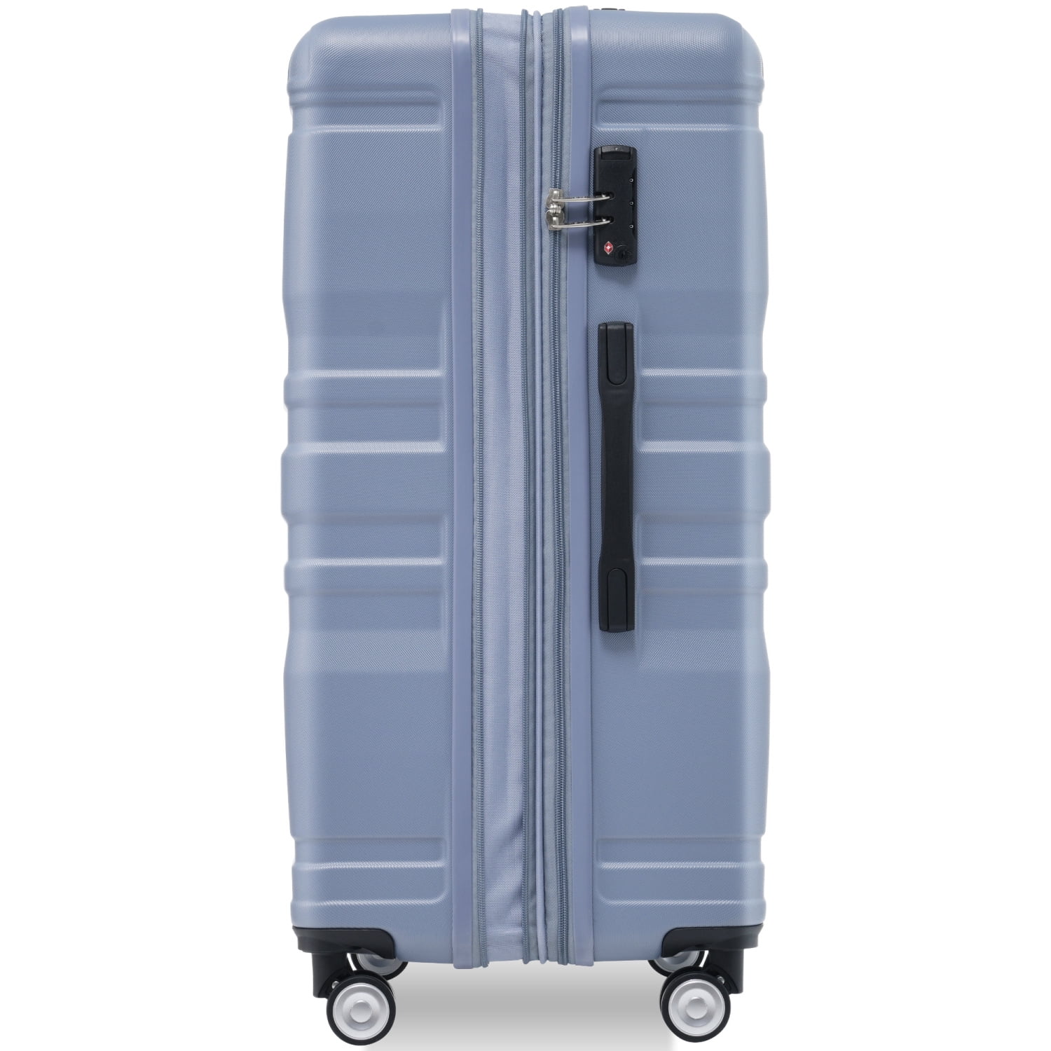 Luggage Sets New Model Expandable ABS Hardshell 3pcs Clearance Luggage Hardside Lightweight Durable Suitcase sets Spinner Wheels Suitcase with TSA Lock 20''24''28''(blue and brown)