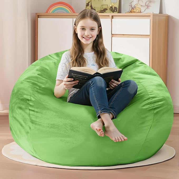 BUBBLEBEAN Bean Bag Chair: Bean Bags with Memory Foam Filled