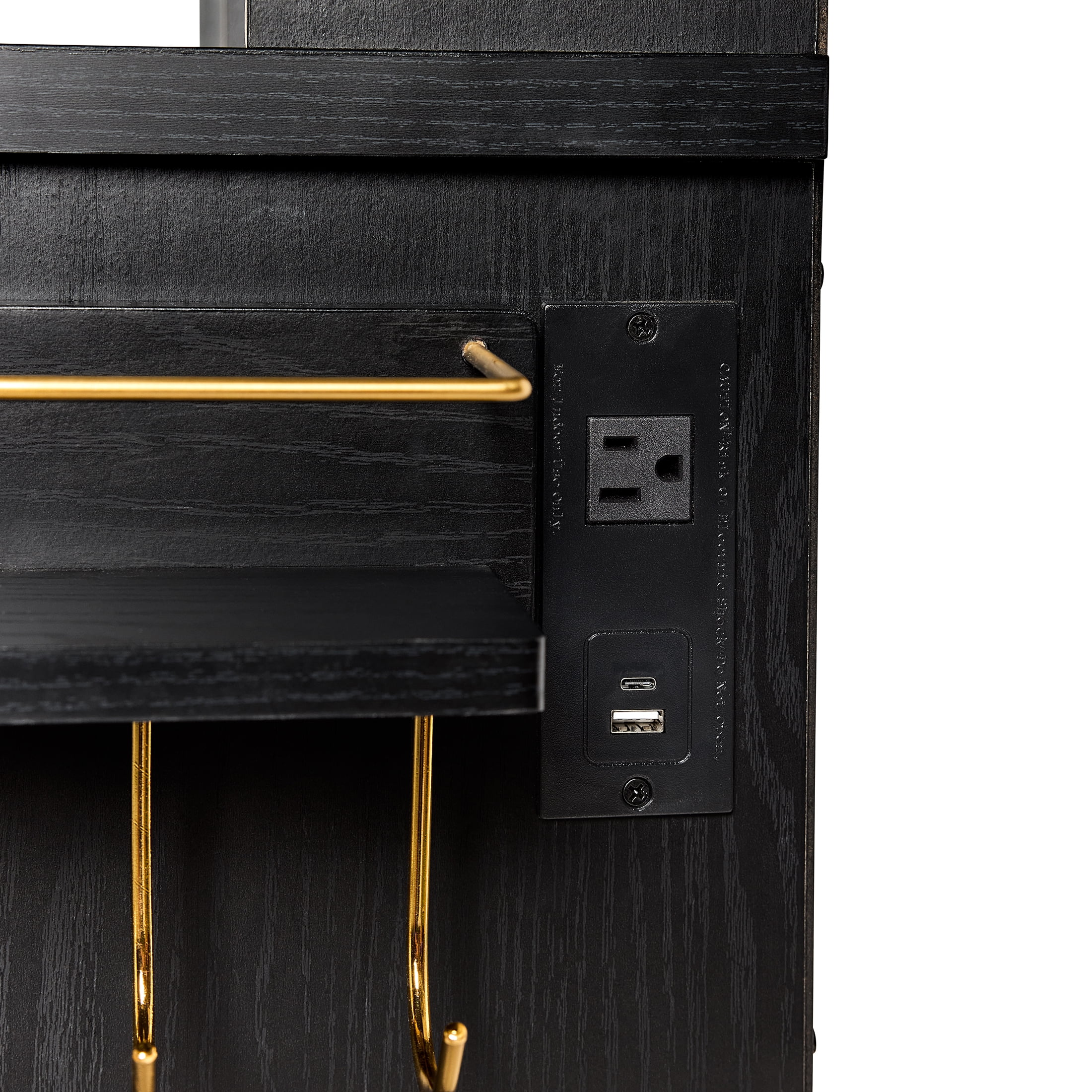 Better Homes & Gardens Lillian Vanity Desk with LED Lighted Mirror, White Finish