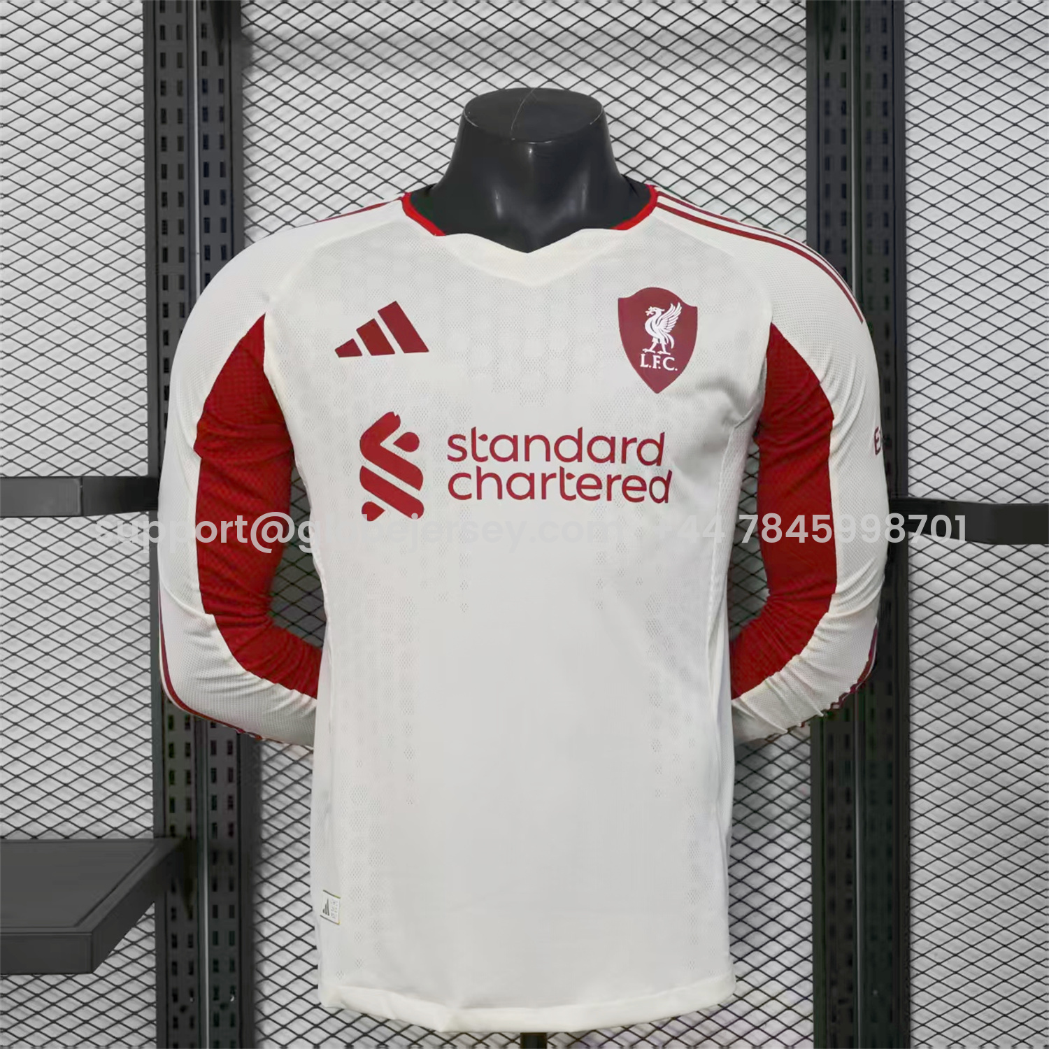 Liver.pool 25-26 Away Beige Long Sleeves Jersey - Player Version