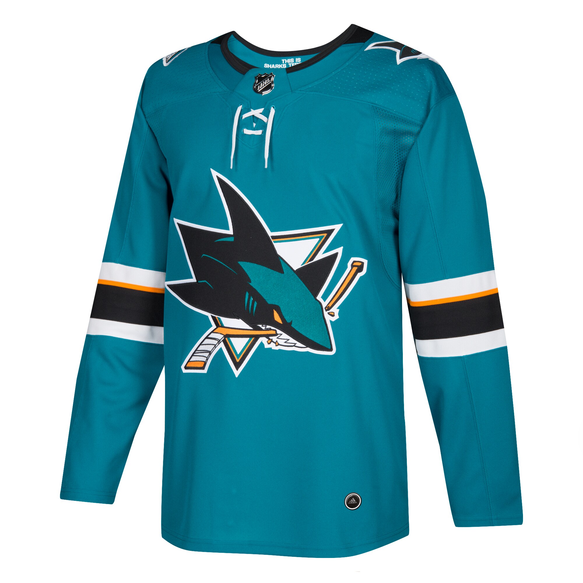 San Jose Sharks  Home  Blank Jersey – Teal