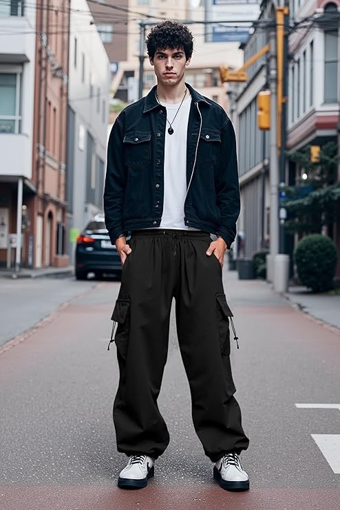 Men's Baggy Cargo Pants Trendy Casual