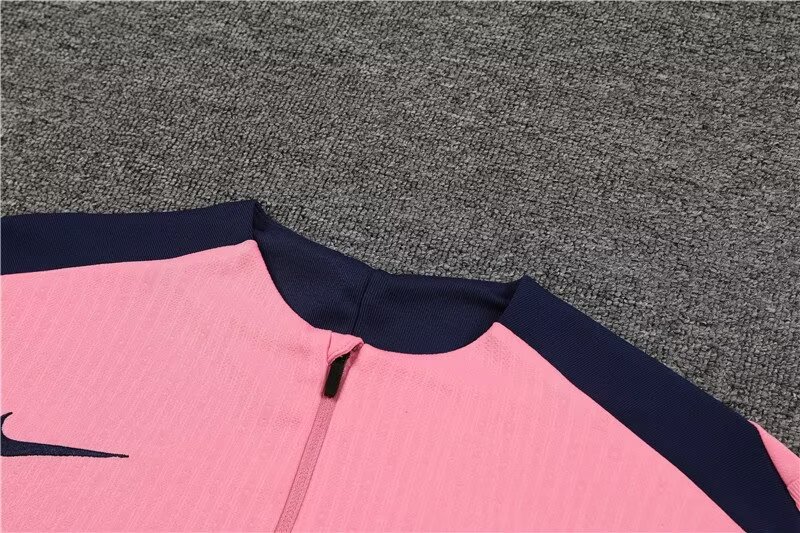2024/25 Atletico Madrid Half Pull Training Jersey Pink 1:1 Thai Quality Set