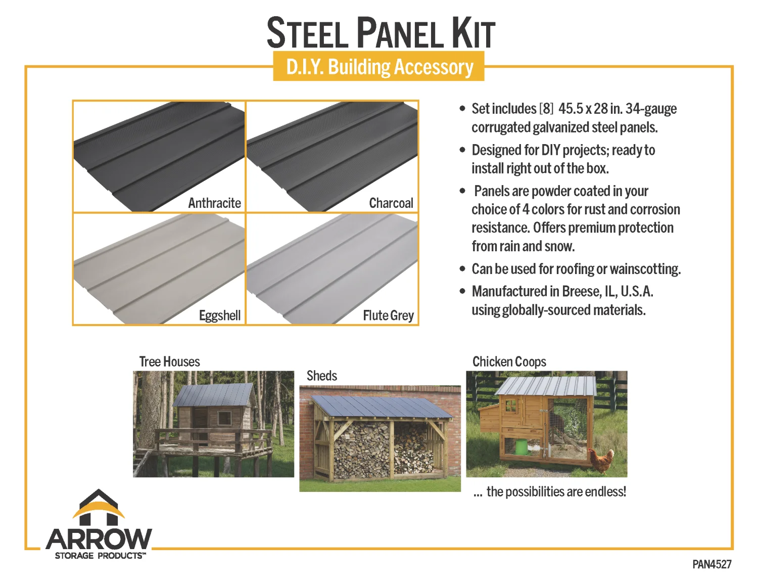 Set of 8 Arrow 45