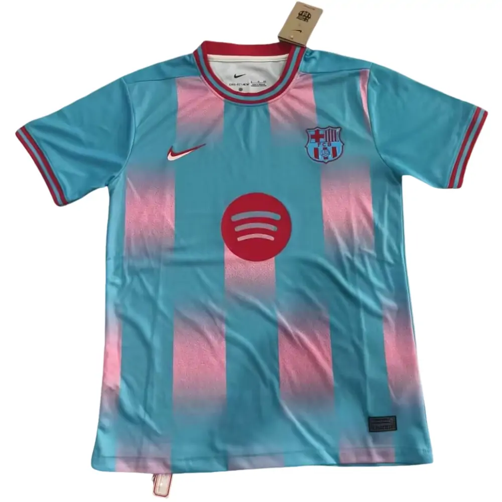 2025-26 Barcelona special edition light blue and pink jersey - fan version