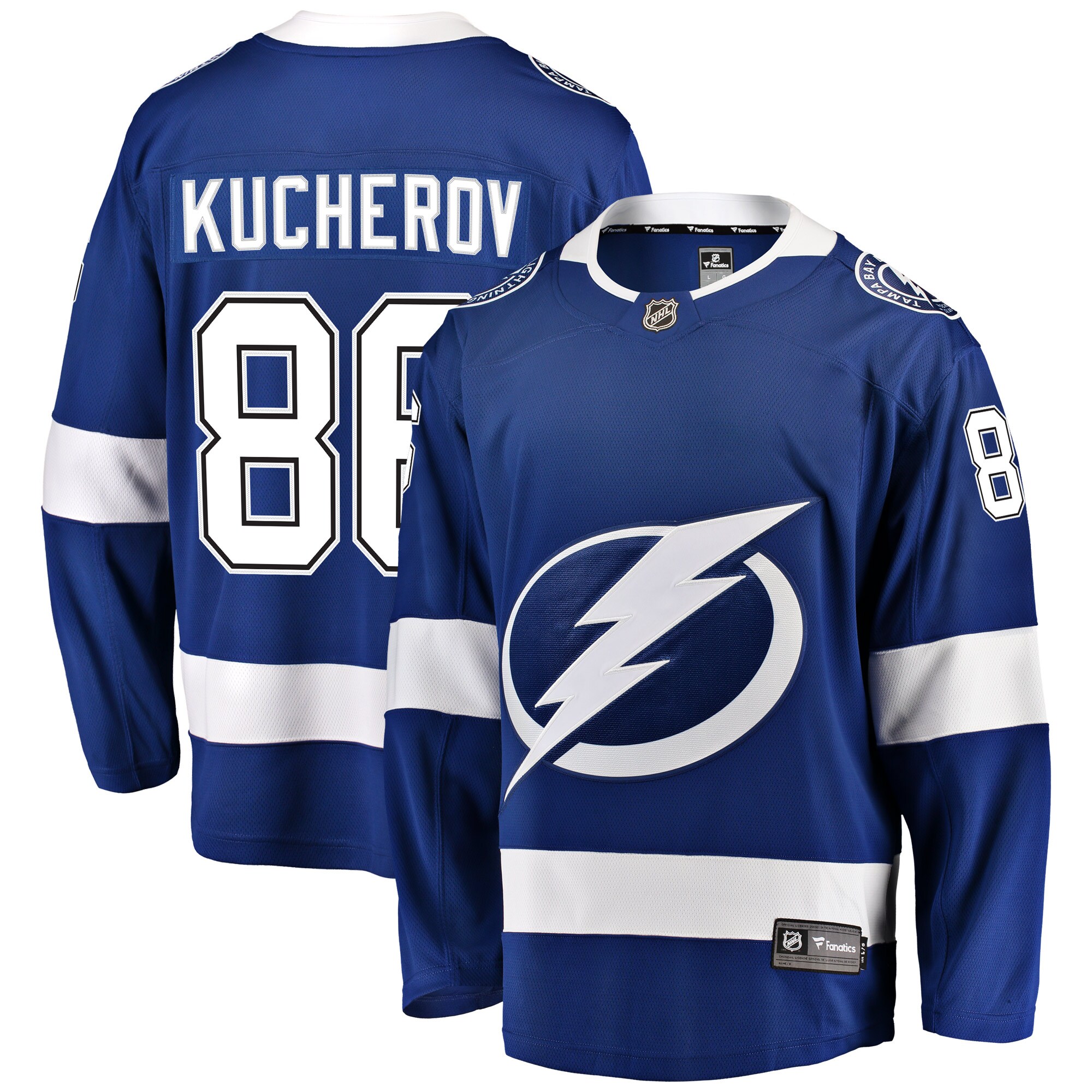 Nikita Kucherov Tampa Bay Lightning Fanatics Home Breakaway   Jersey – Blue