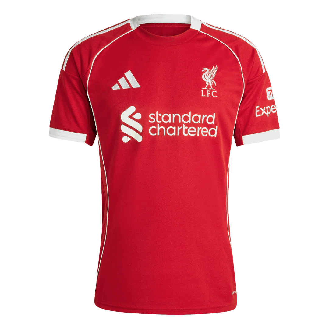 Szoboszlai #8 Liverpool Home Soccer Jersey 2025/26