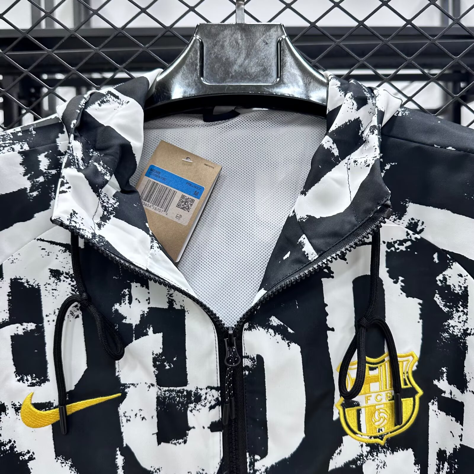 2025/26 Barcelona Hooded Waterproof Windbreaker