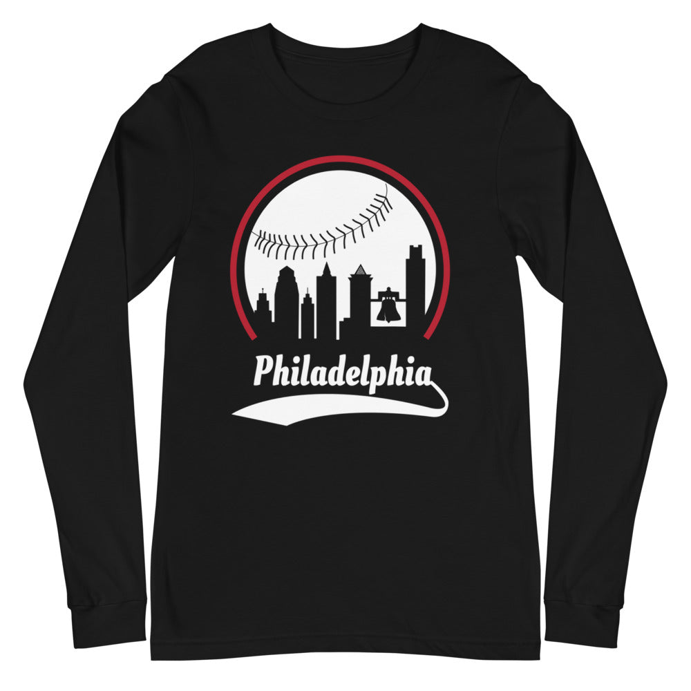 Unisex Philadelphia Phillies Baseball Long Sleeve Tee Shirt